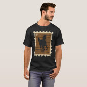 Briefmarke Mit Einem Pferd 1 T-Shirt (Vorne ganz)