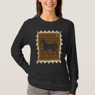 Briefmarke mit einem Pferd T-Shirt