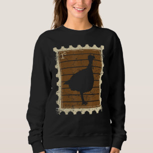 Briefmarke mit einem Truthahn Sweatshirt