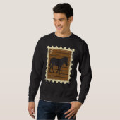 Briefmarke mit einem Zebra Sweatshirt (Vorne ganz)