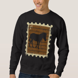 Briefmarke mit einem Zebra Sweatshirt