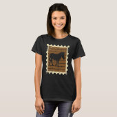 Briefmarke mit einem Zebra T-Shirt (Vorne ganz)