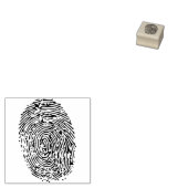 Briefmarke mit Fingerabdruck Gummistempel (Stempel)