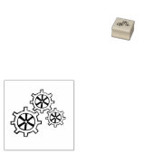 Briefmarke mit Gebern Gummistempel (Stempel)