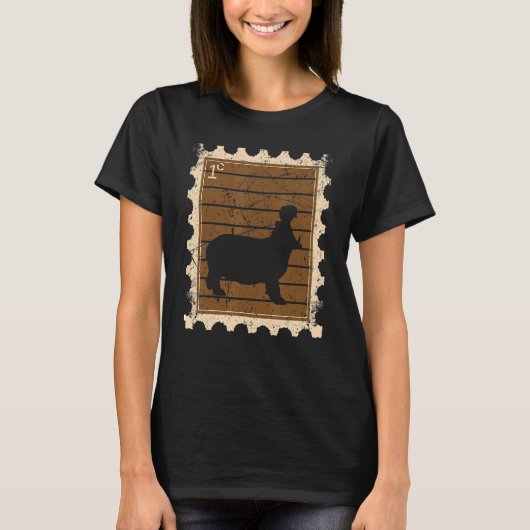 Briefmarke mit Hippopotamus T-Shirt (Vorderseite)