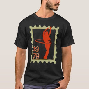 Briefmarke mit Hula Hoop Girl 1979 T-Shirt