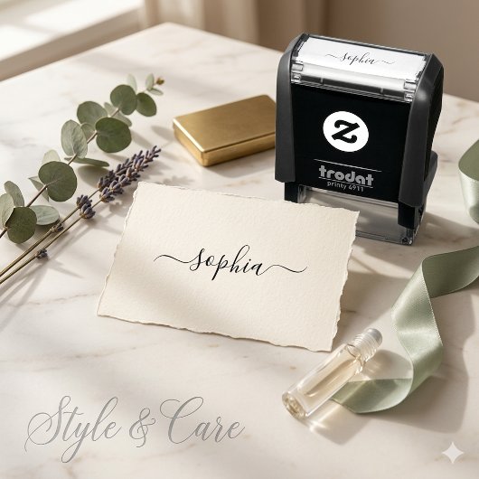 Briefmarke mit Ihrem Personalisierten Namen Permastempel