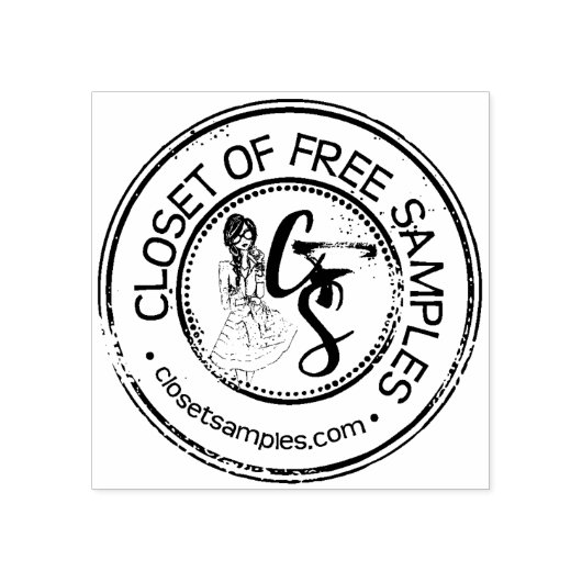 Briefmarke mit kostenlosen Beispielen Gummistempel (Prägung)