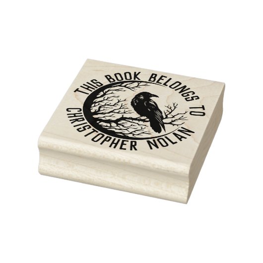 Briefmarke mit Namen und Rap für den Menschen buch Gummistempel (Stempel)