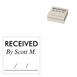 Briefmarke mit Personalisiertem Namen aus Kautschu Gummistempel