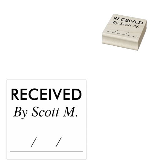 Briefmarke mit Personalisiertem Namen aus Kautschu Gummistempel (Stempel)