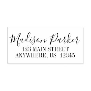 Briefmarke mit Personalisiertem Skriptnamen Permastempel