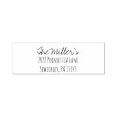 Briefmarke mit selbstfarbigen Namen Permastempel (Design)