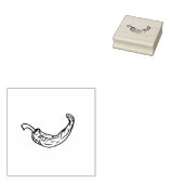 Briefmarke mit Zeichnend Jalapeno Pepper Gummistempel (Stempel)