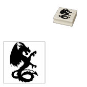 Briefmarke mittelalterlicher Drachenkunst Gummistempel (Stempel)