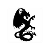 Briefmarke mittelalterlicher Drachenkunst Gummistempel (Prägung)