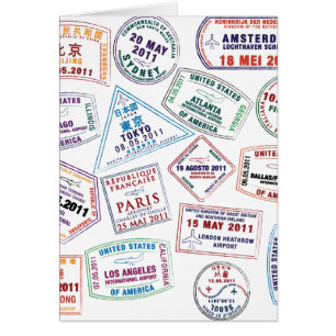 Briefmarke-Muster für Passport