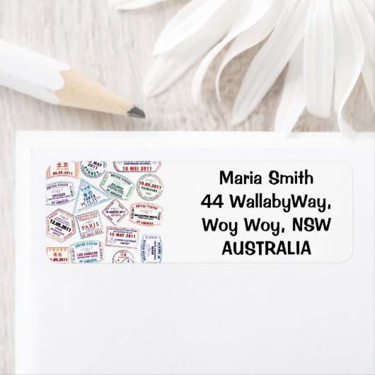 Briefmarke-Muster für Passport (Insitu)