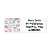 Briefmarke-Muster für Passport (Vorne)