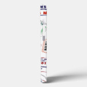 Briefmarke-Muster für Passport Case-Mate iPhone Hülle (Rückseite / Links)