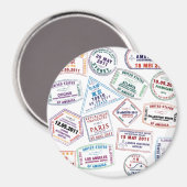 Briefmarke-Muster für Passport Magnet (Vorderseite/Rückseite)