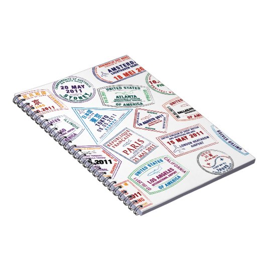 Briefmarke-Muster für Passport Notizblock (Rechte Seite)