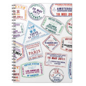 Briefmarke-Muster für Passport Notizblock (Vorderseite)