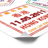 Briefmarke-Muster für Passport Poster (Ecke)