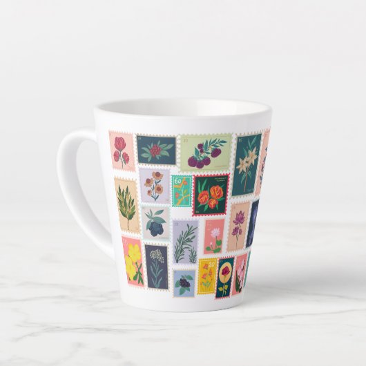 Briefmarke nach Tasse (Linke Ecke)