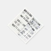 Briefmarke Napkins Serviette (Ecke)