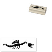 Briefmarke niedlicher Drache | Flying-Pose Gummistempel (Stempel)