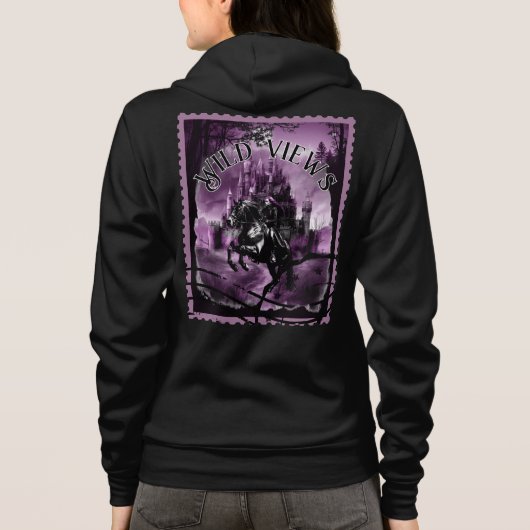 Briefmarke Night Castle Hoodie (Rückseite)