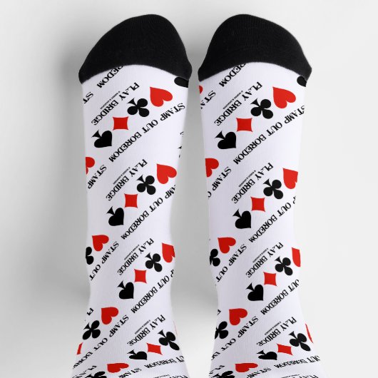 Briefmarke Out Langeweile Spielbrücke Vier-Karten- Socken (Oben)