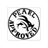 Briefmarke "Pearl Approved" Gummistempel (Prägung)