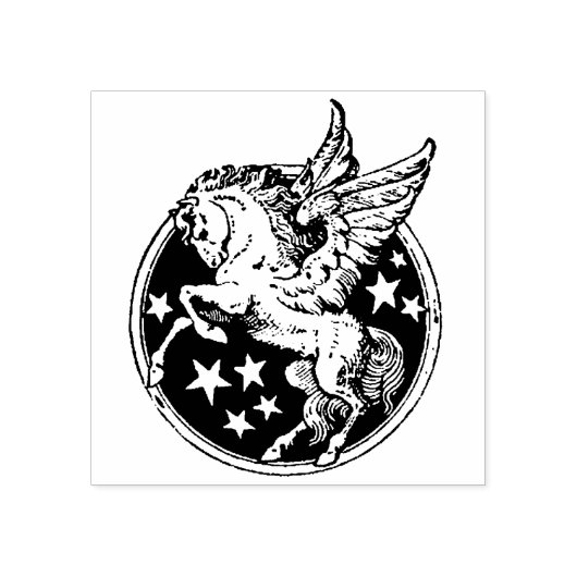 Briefmarke Pegasus Rubber Gummistempel (Prägung)