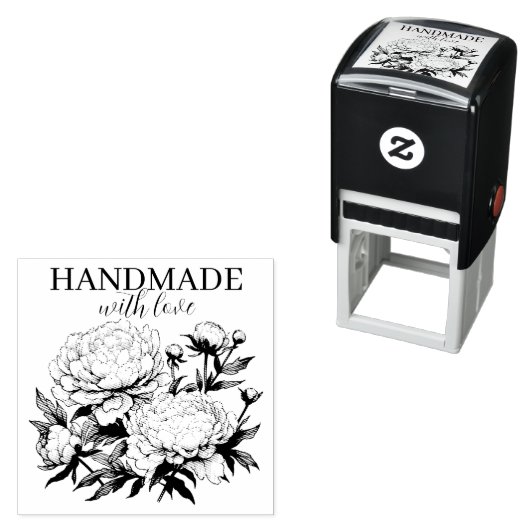 Briefmarke-Peonys aus selbstfarbenem Kautschuk Permastempel (Beispiel)