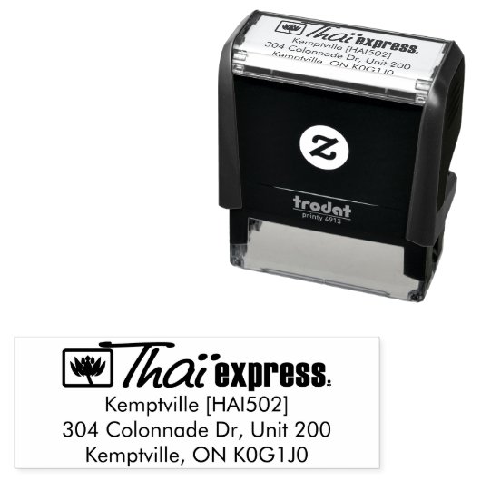 Briefmarke Permastempel (Beispiel)