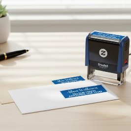 Briefmarke personalisierter Skriptnamen mit einer  Permastempel