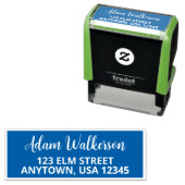 Briefmarke personalisierter Skriptnamen mit einer Permastempel (Beispiel)