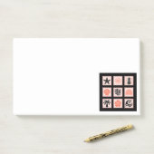 Briefmarke Post-it Klebezettel (Auf Schreibtisch)