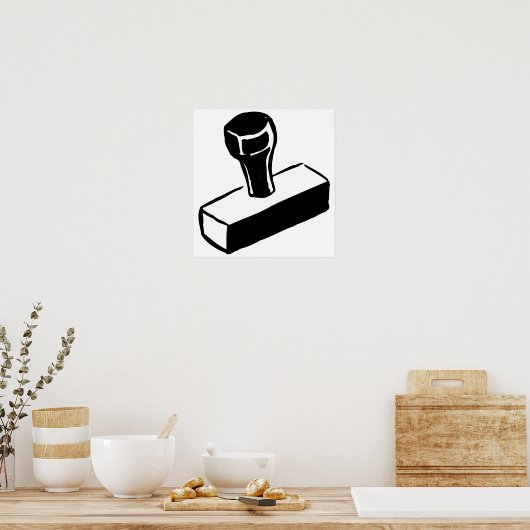 Briefmarke Poster (Küche)