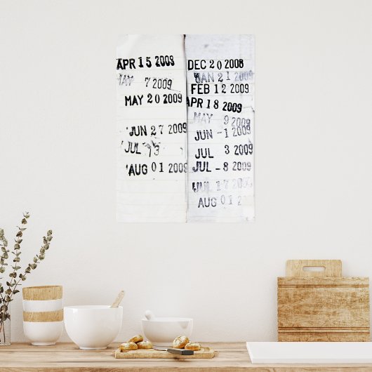 Briefmarke Poster (Küche)