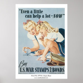 Briefmarke-Poster des Zweiten Weltkriegs Poster