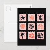 Briefmarke Postkarte (Vorne/Hinten)