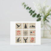 Briefmarke Postkarte (Stehend Vorderseite)