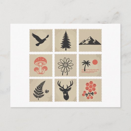 Briefmarke Postkarte (Vorderseite)