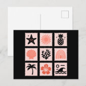 Briefmarke Postkarte (Vorne/Hinten)