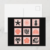 Briefmarke Postkarte (Vorne/Hinten)