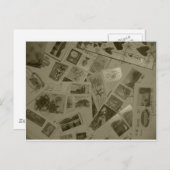 Briefmarke Postkarte (Vorne/Hinten)