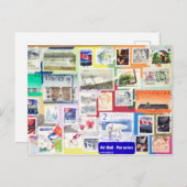 Briefmarke Postkarte (Vorne/Hinten)